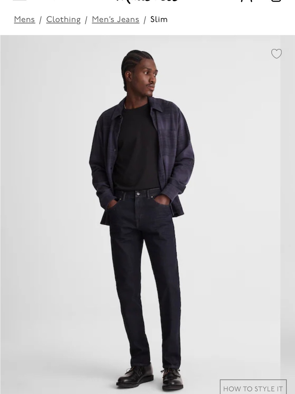 Madewell Athletic Slim Jeans - color Rinse Stretch